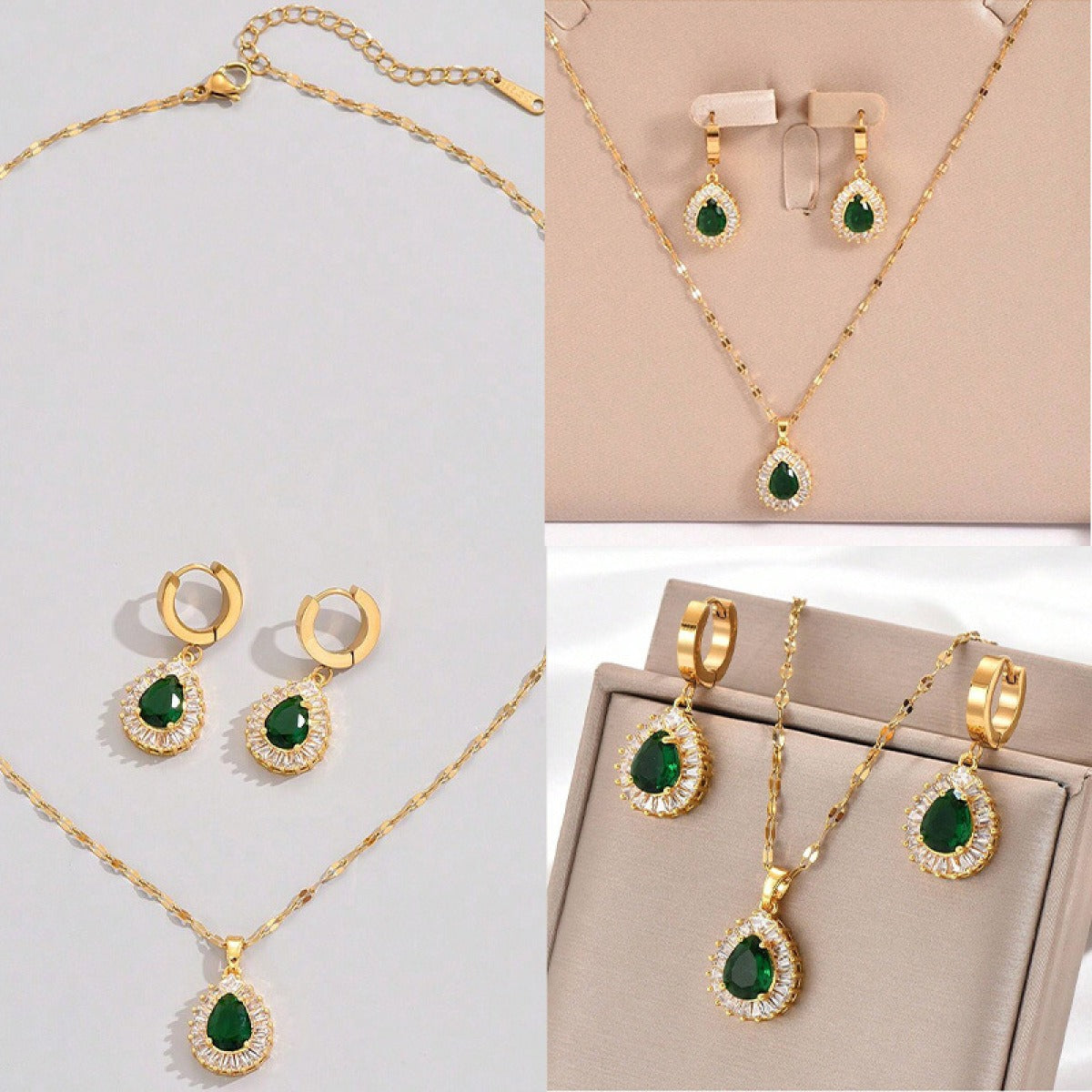 Rheya – Stylish Lysandelle Set crafted from Gold and Crystal