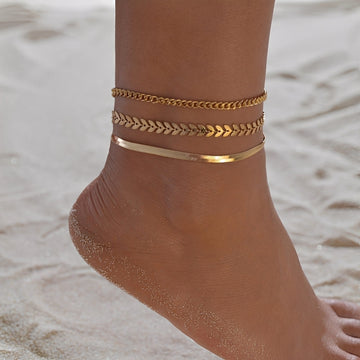 Odelia – Fashionable Golden Anklet