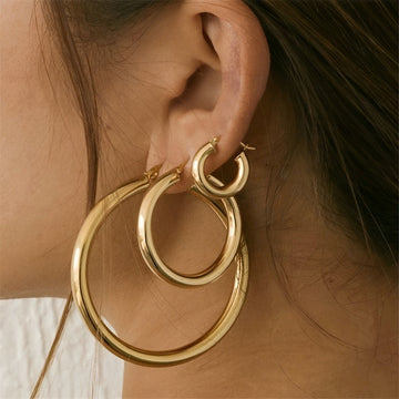 Isla – Wide Round Earrings