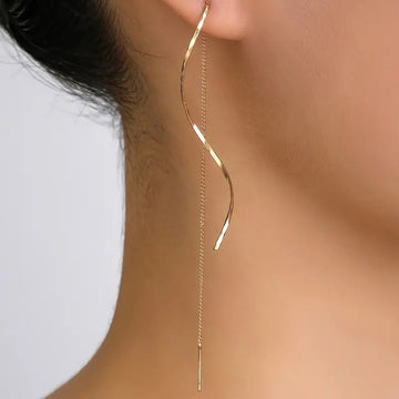Adison – Earrings Featuring Spiral Tassels