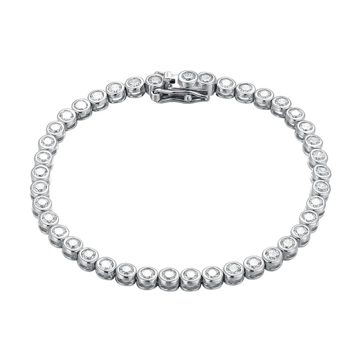 Elise – Bracelet with Bubbles crafted from Silver and Diamonds