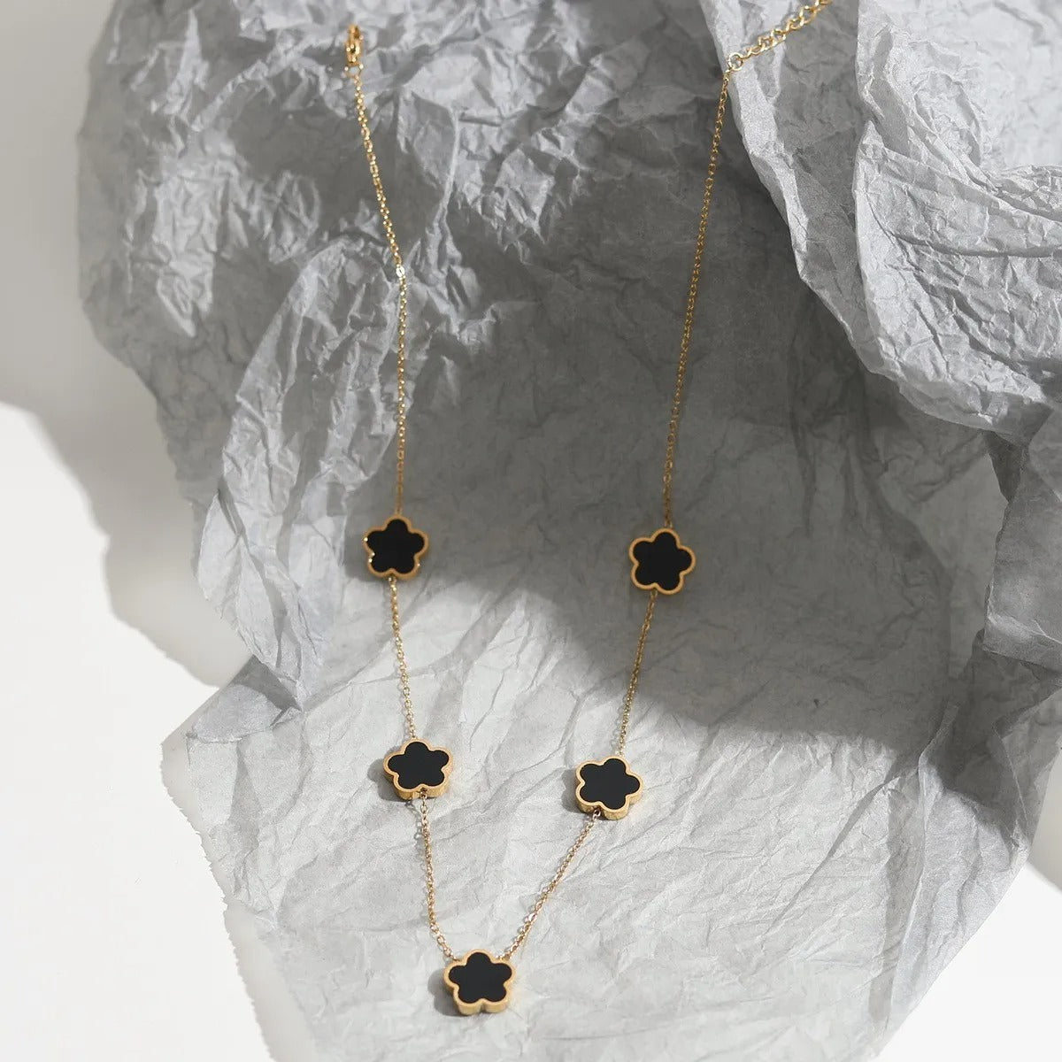 Elise – Set Necklace and Bracelet Trèfle Elegant