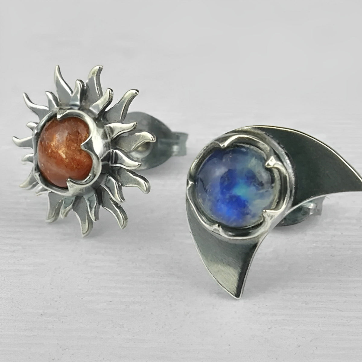 Marian – Earrings Sun and Moon
