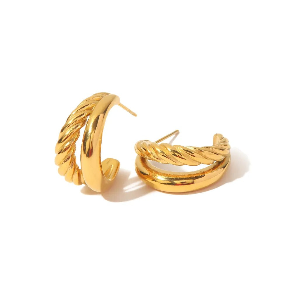 Ayesh – Trendy Gold Earrings
