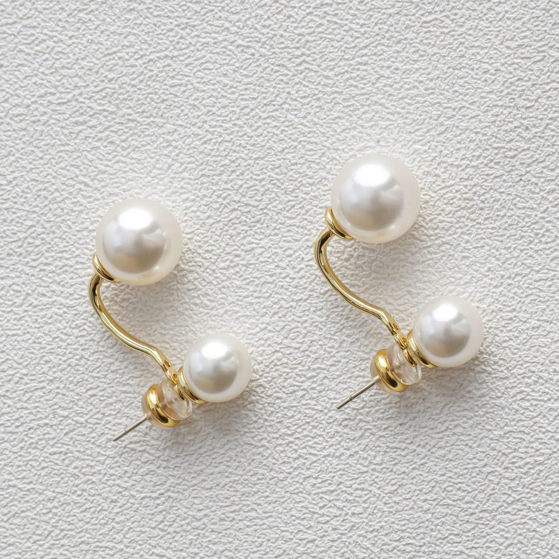 Mav – Elegant Double Pearl Stud Earrings