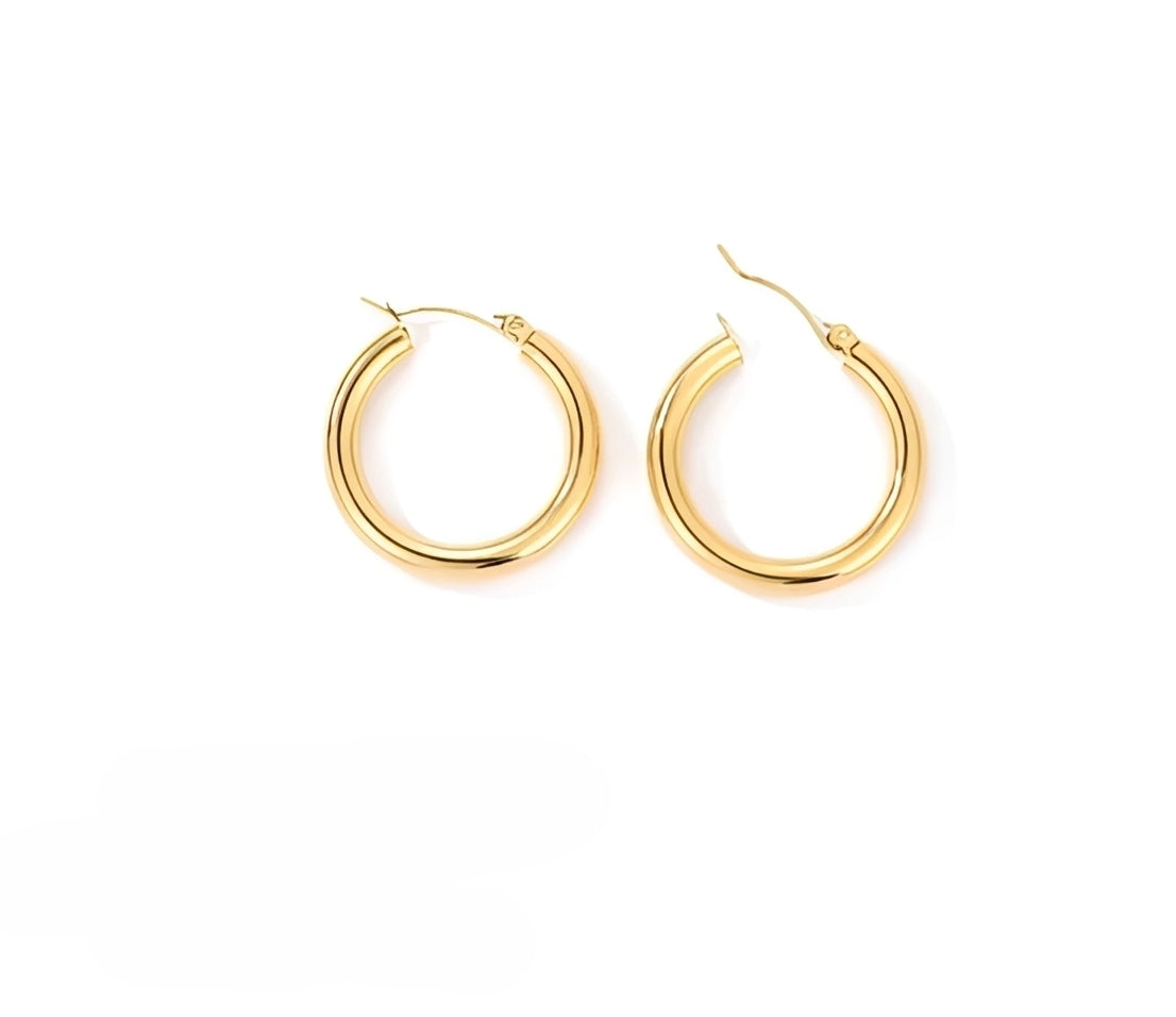 Isla – Wide Round Earrings