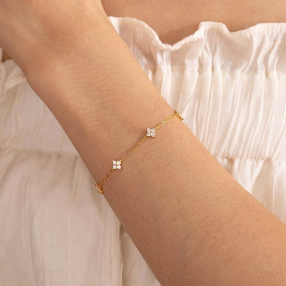 Soline – Bracelet Chain Crafted from Clear Crystal