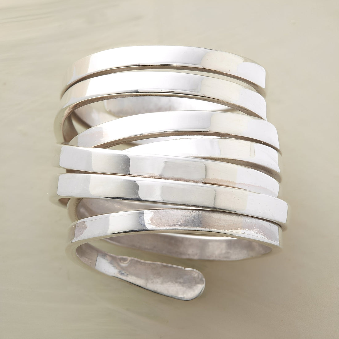 Trina – Broad Vintage Silver Ring