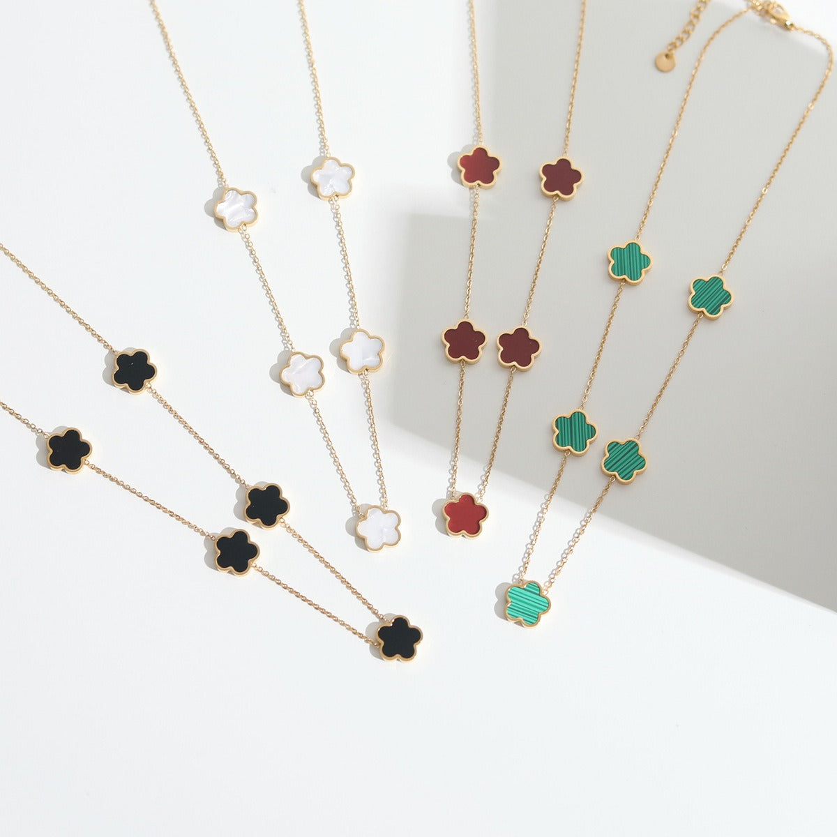 Elise – Set Necklace and Bracelet Trèfle Elegant