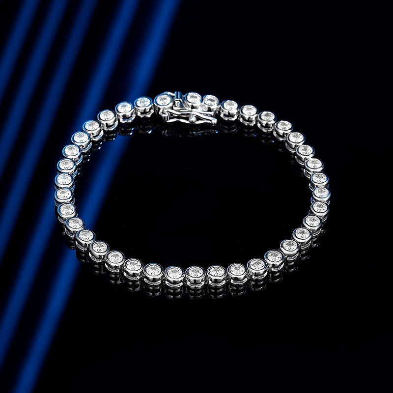 Elise – Bracelet with Bubbles crafted from Silver and Diamonds