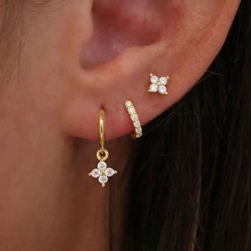 Mariana – Three-piece stud earring set featuring zirconia