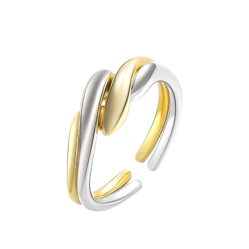 Elaine – S925 Silver Ring with Irregular Wave Design