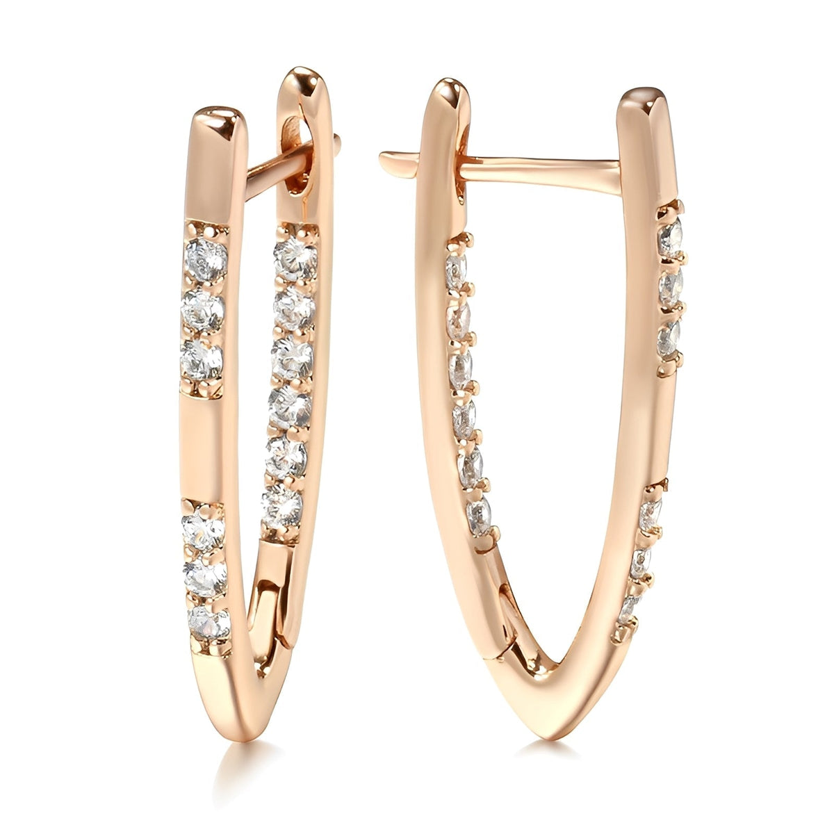 Cleah – Stylish Earrings made of Gold-plated Zirconia