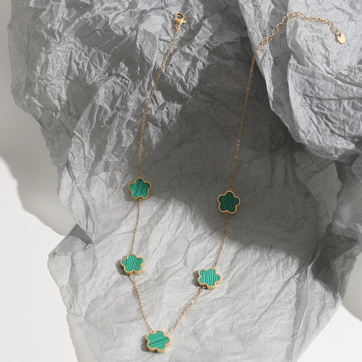 Elise – Set Necklace and Bracelet Trèfle Elegant