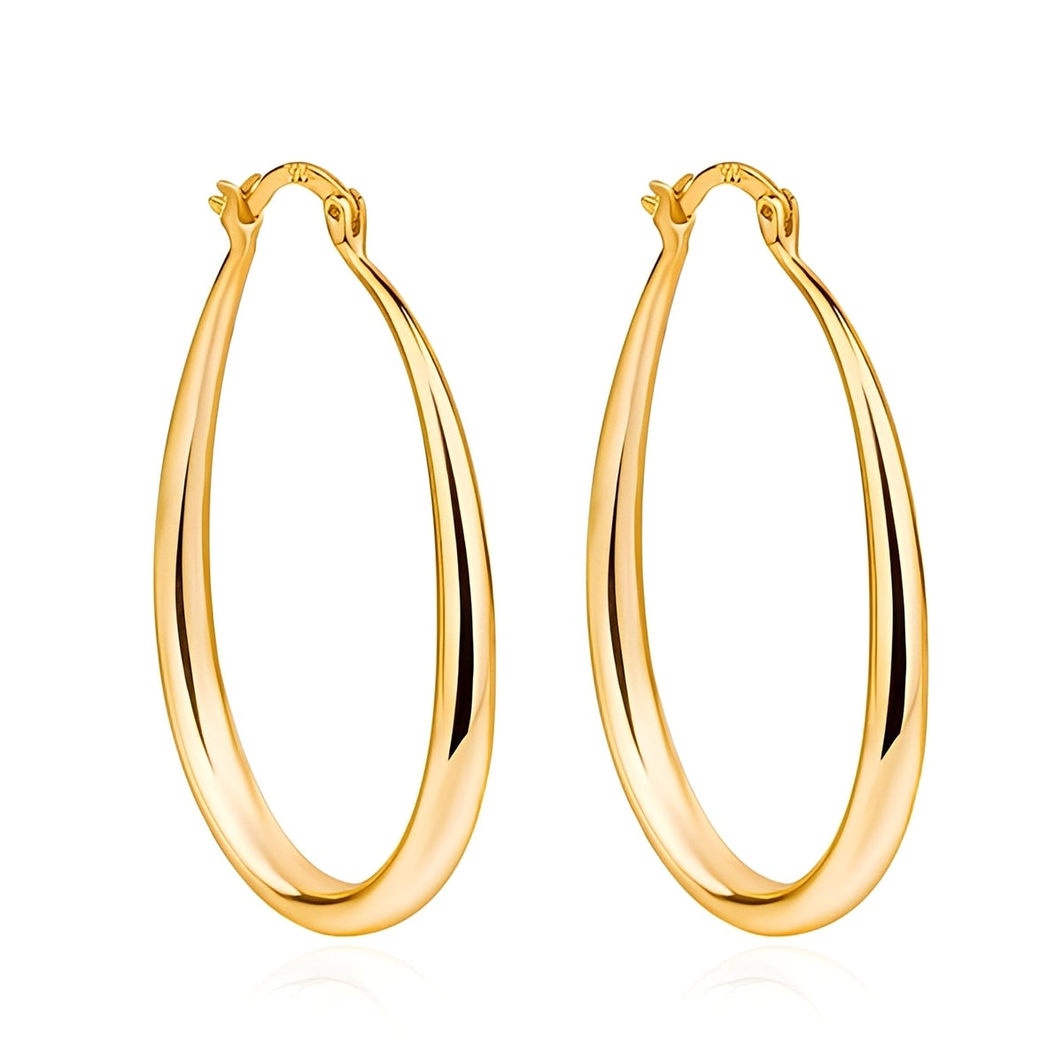 Elysse – Trendy Hoops in Gold