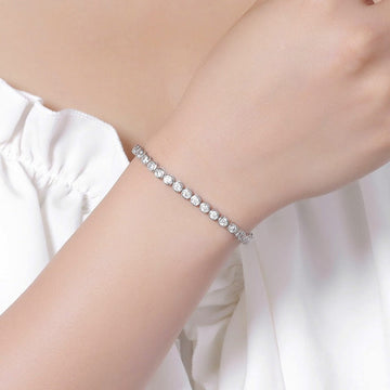 Elise – Bracelet with Bubbles crafted from Silver and Diamonds