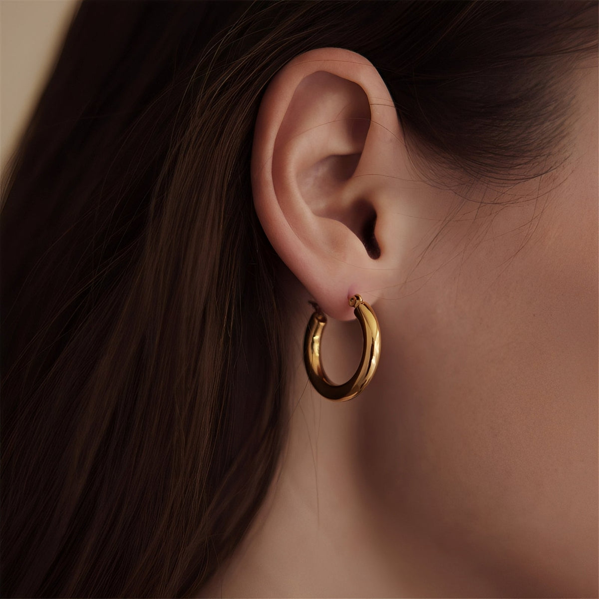 Isla – Wide Round Earrings