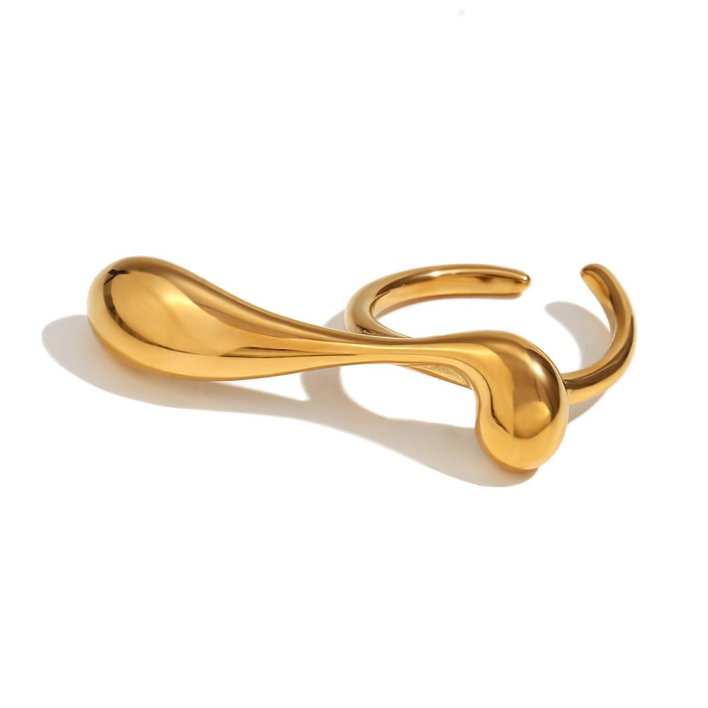 Holly – Open Ring with Unique Water Drop Shapes