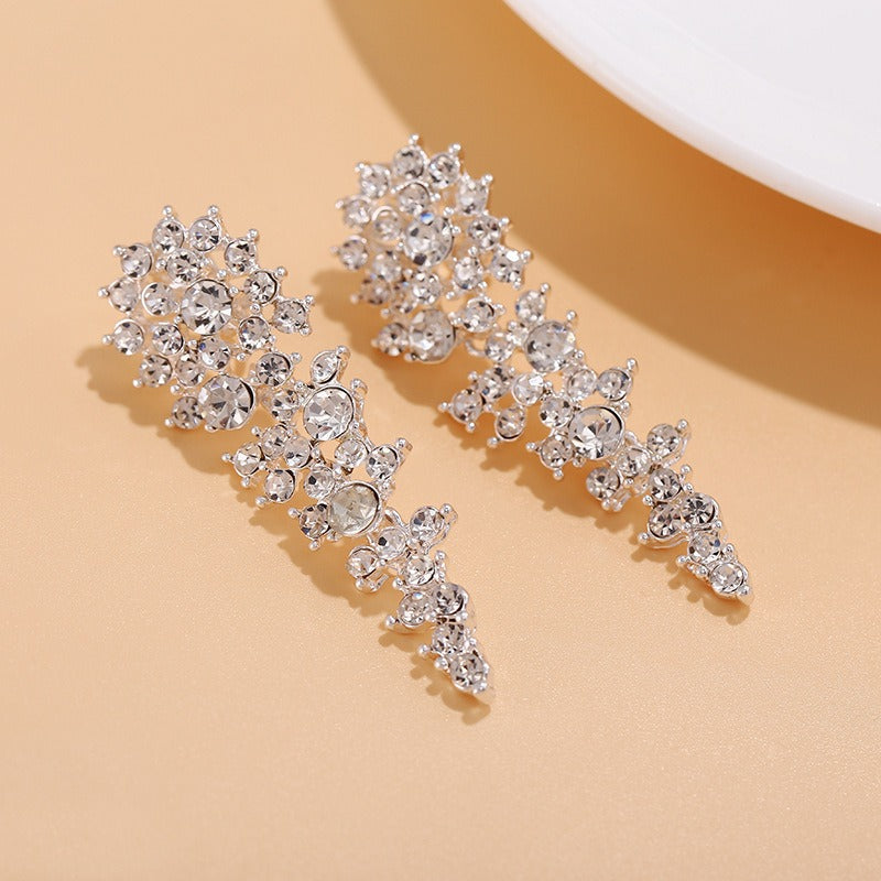 Eloise – Clip Earrings with Rhinestones without Piercing