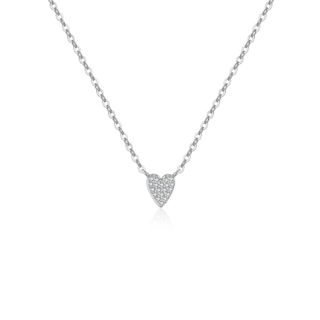 Juliet – Heart Necklace crafted from 925 Silver with Diamond