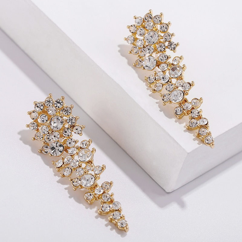 Eloise – Clip Earrings with Rhinestones without Piercing