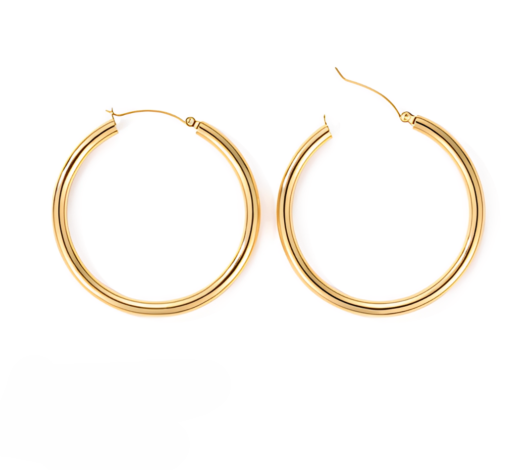 Isla – Wide Round Earrings