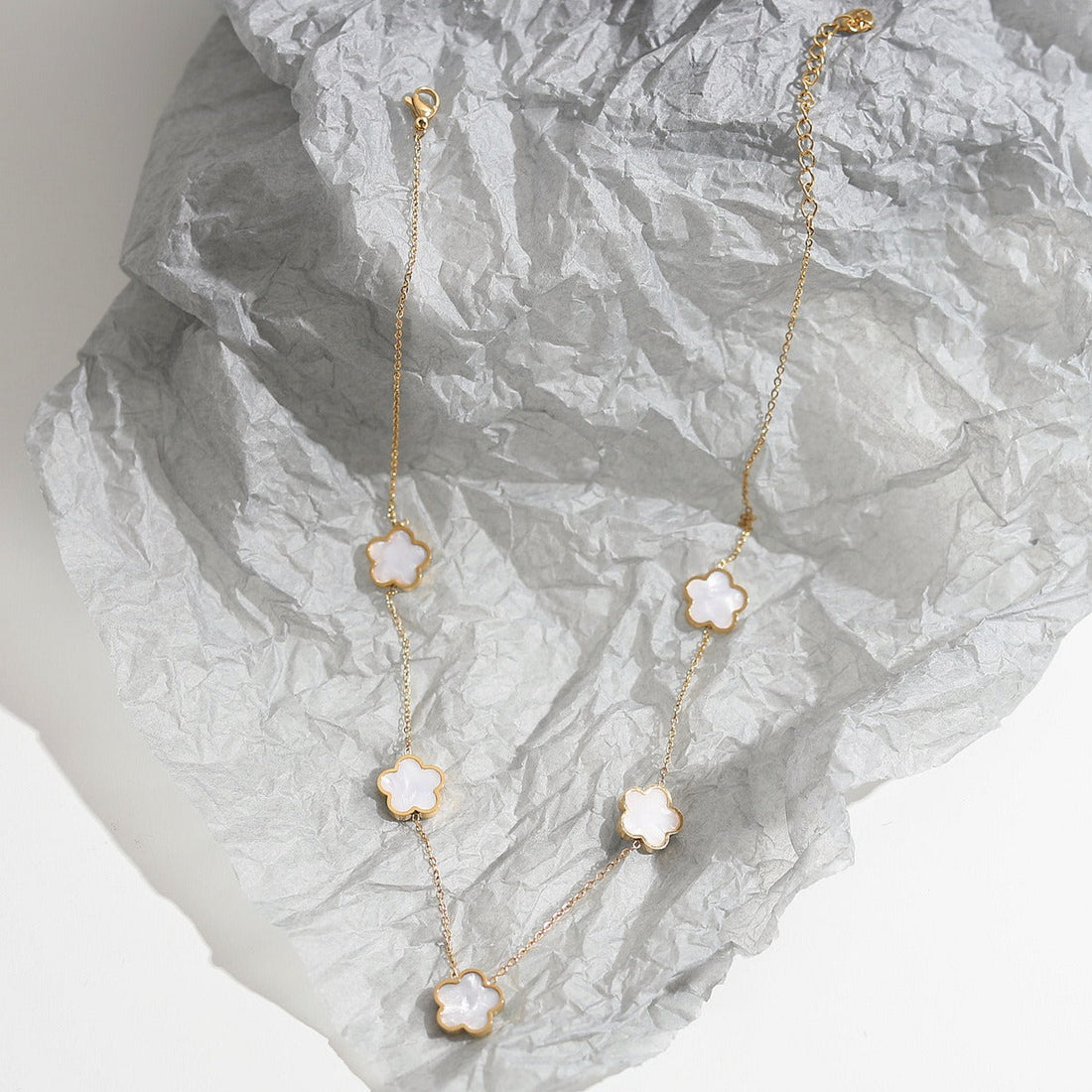Elise – Set Necklace and Bracelet Trèfle Elegant