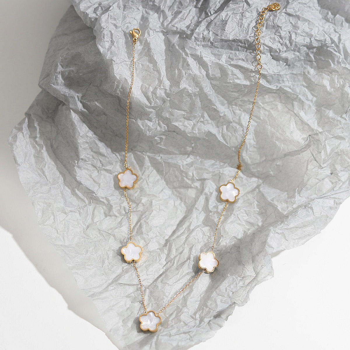 Elise – Set Necklace and Bracelet Trèfle Elegant