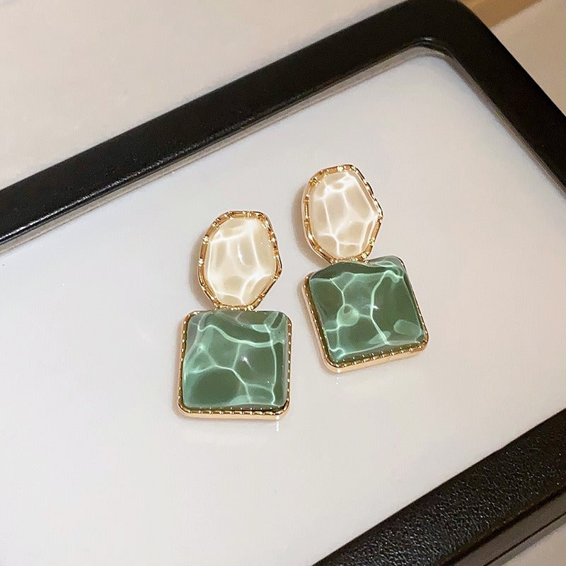 Lianne – Geometric Enamel Earrings