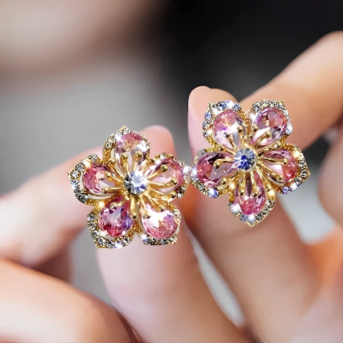Callista – Earrings Featuring Colorful Zircons in Silver