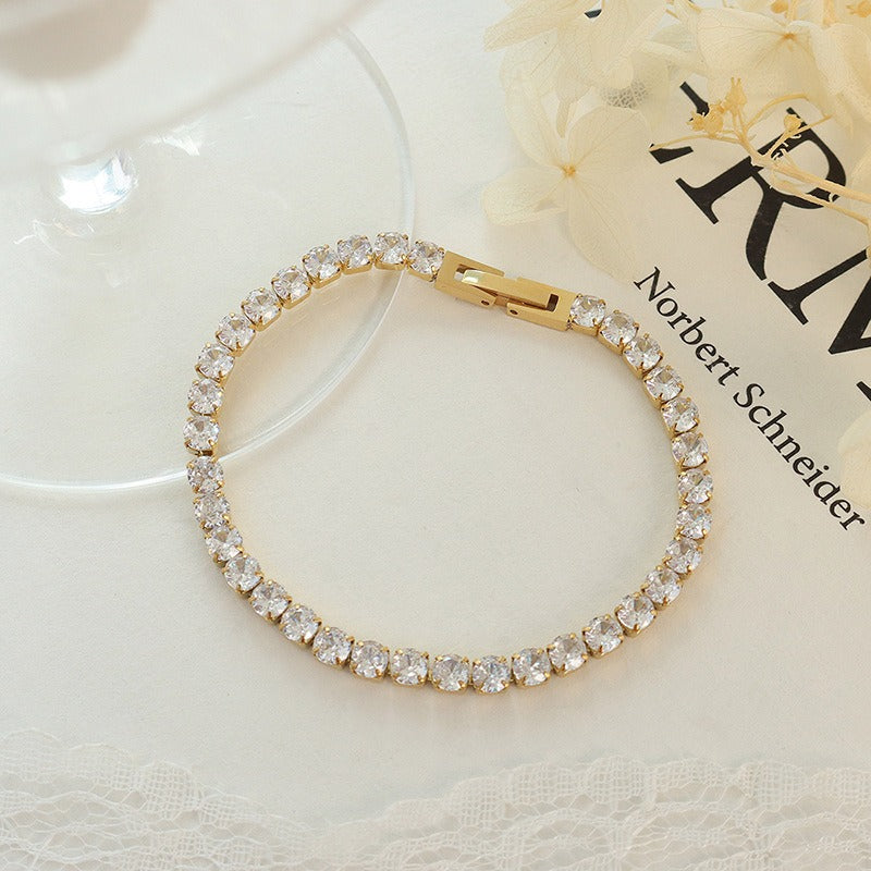Zirea – Bracelet Chain Set with Zirconia