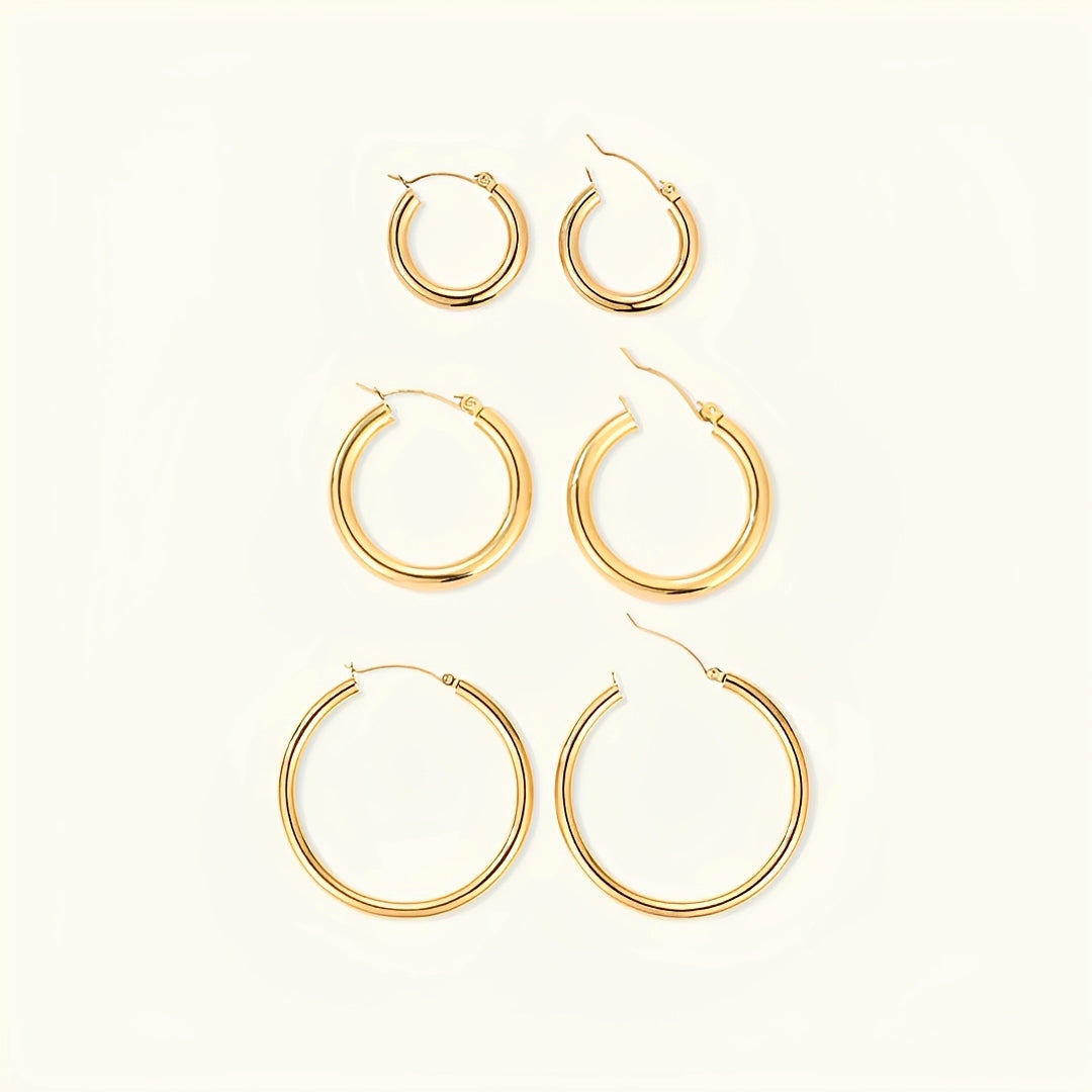 Isla – Wide Round Earrings