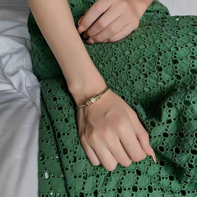 Amalia – Adjustable Bracelet with Golden Charms