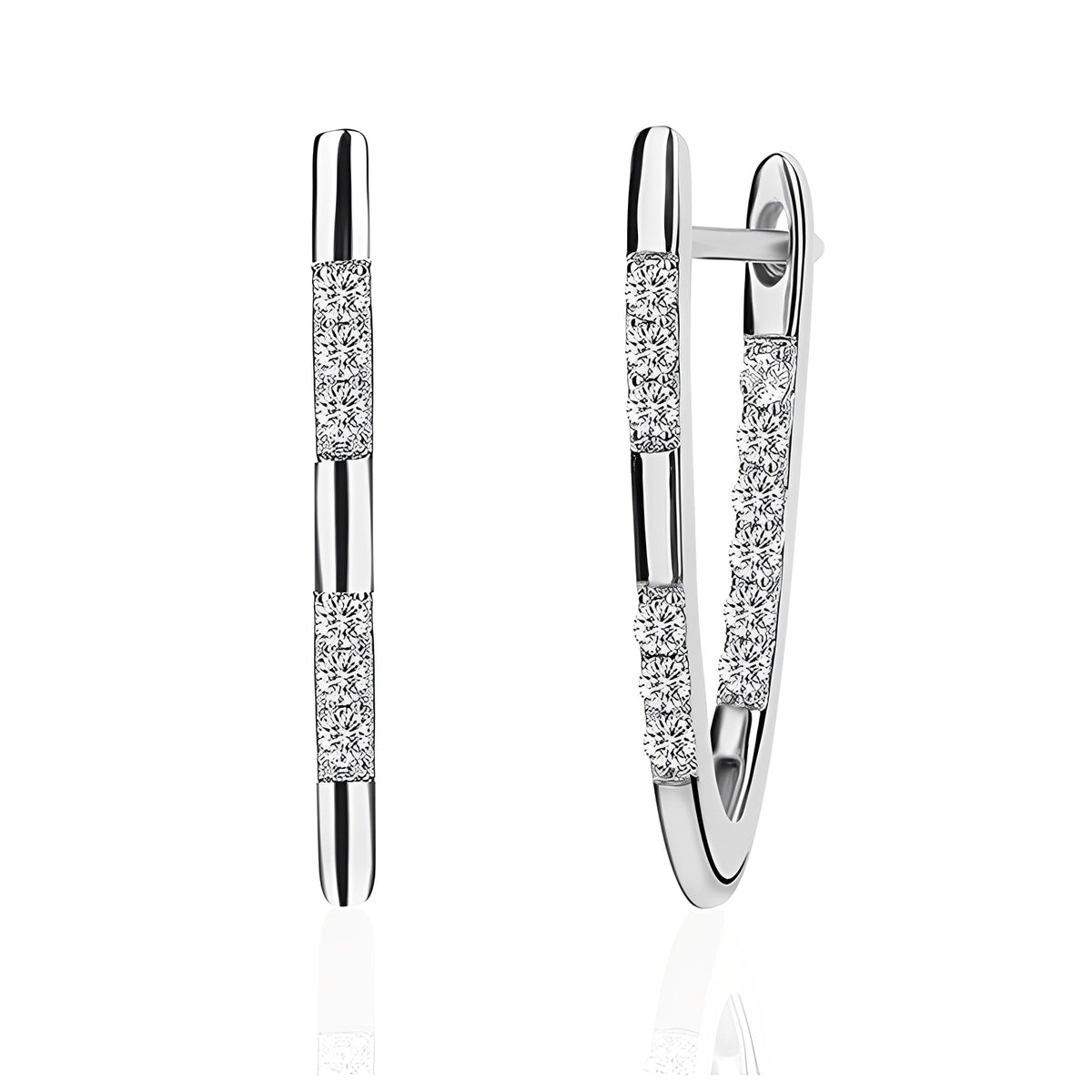 Cleah – Stylish Earrings made of Gold-plated Zirconia