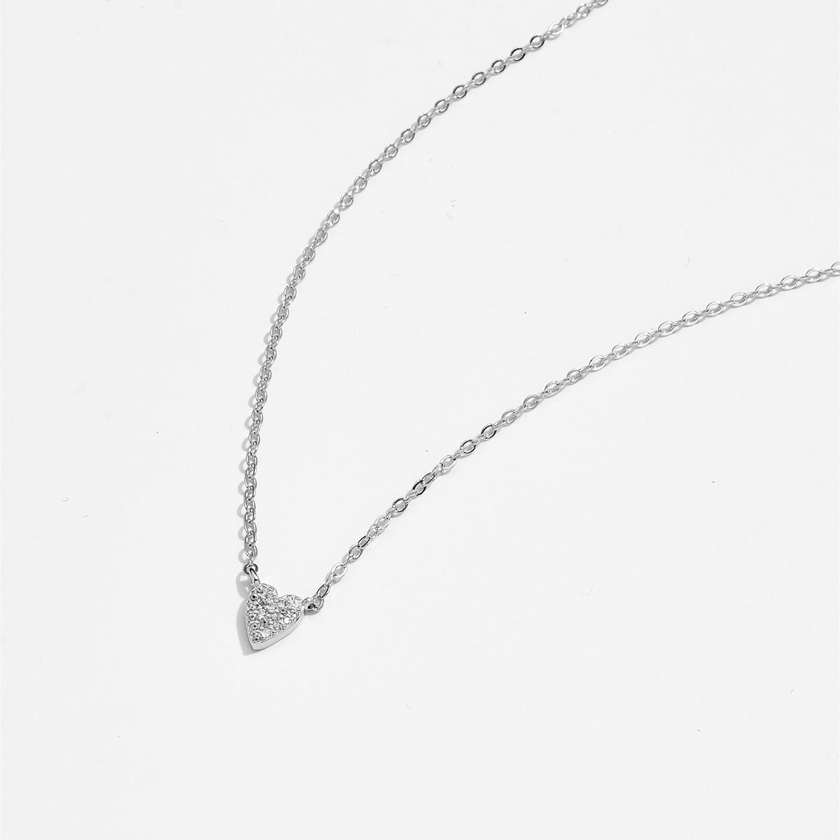 Juliet – Heart Necklace crafted from 925 Silver with Diamond