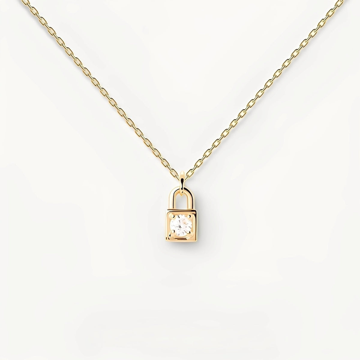 Maelyne – Mini Lock Pendant Necklace