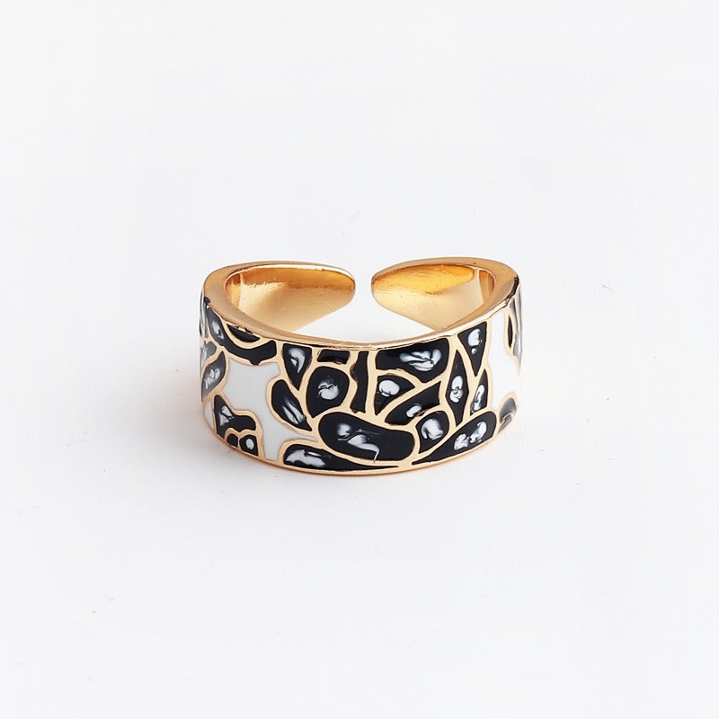Kamille – Ring Camille Large Blue Leaf Design