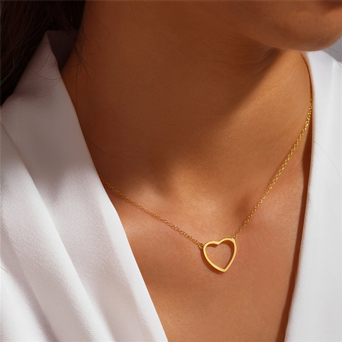 Mika – Necklace Pendant Heart Fine Gold-Plated