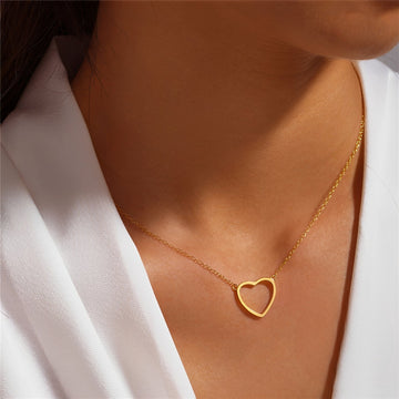 Mika – Necklace Pendant Heart Fine Gold-Plated