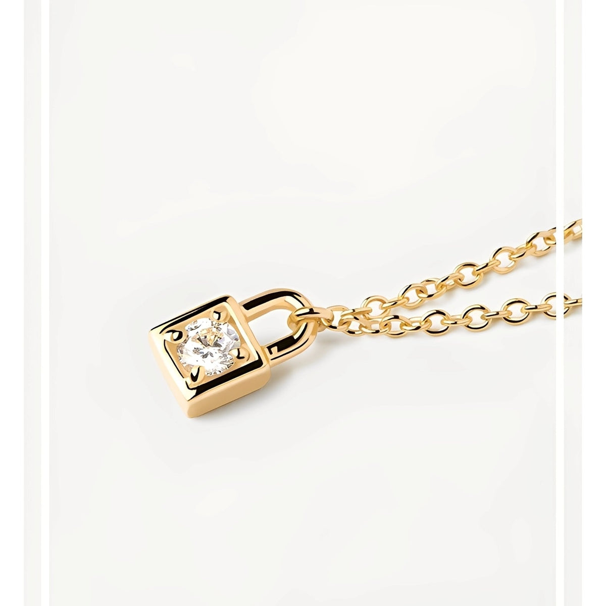 Maelyne – Mini Lock Pendant Necklace