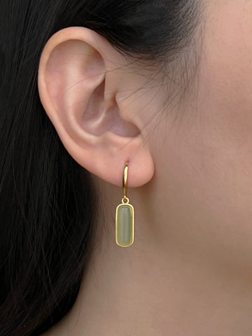 Fiona - Jade Pendant Earrings