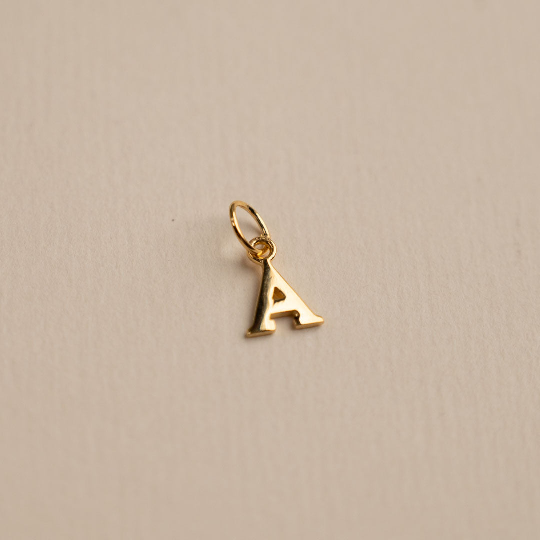 Sabrina - Letter Gold Pendant