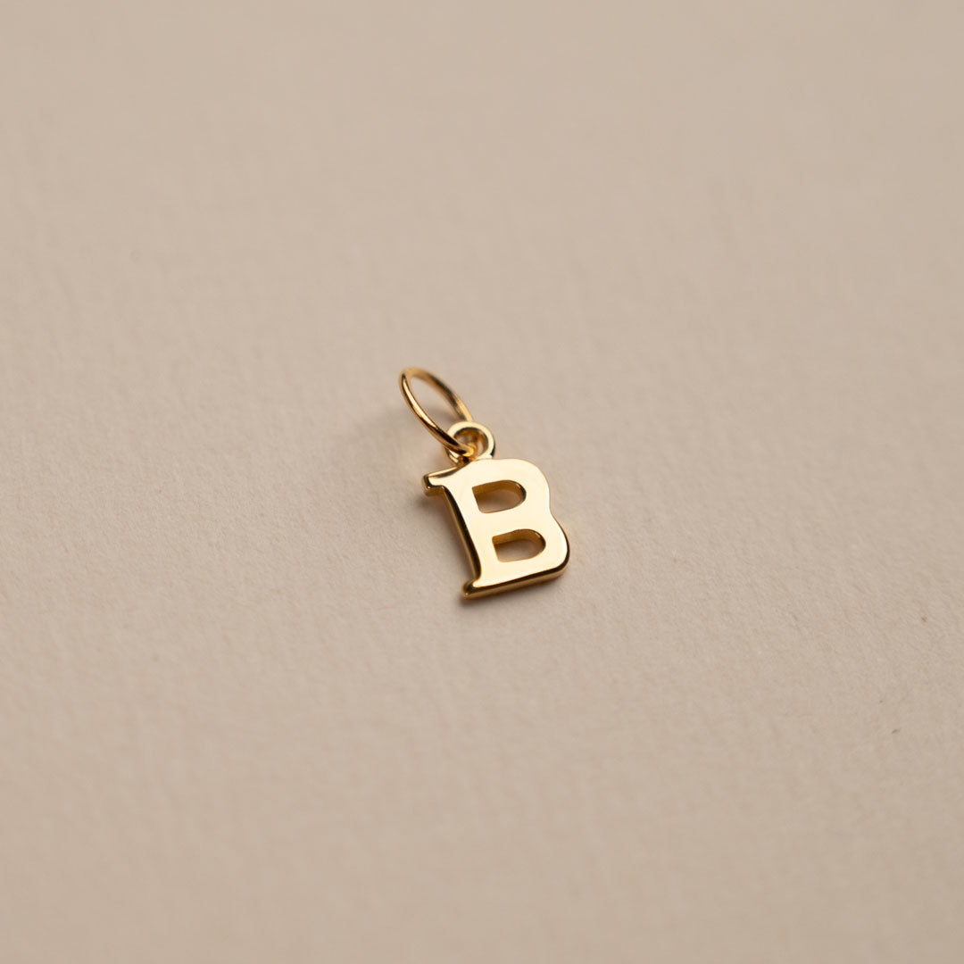 Sabrina - Letter Gold Pendant