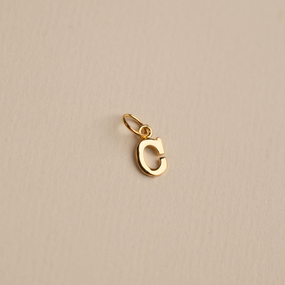 Sabrina - Letter Gold Pendant