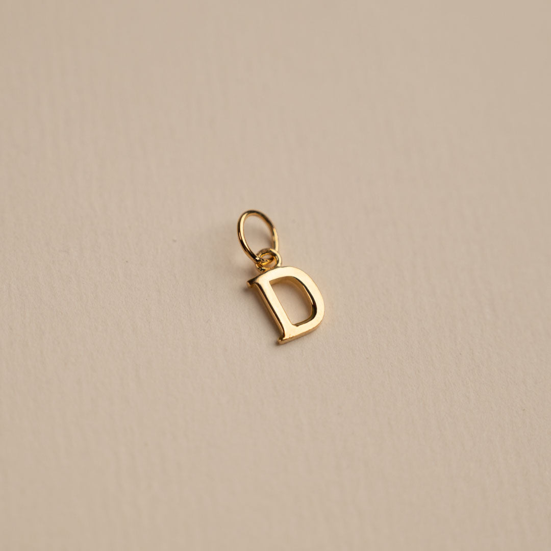 Sabrina - Letter Gold Pendant
