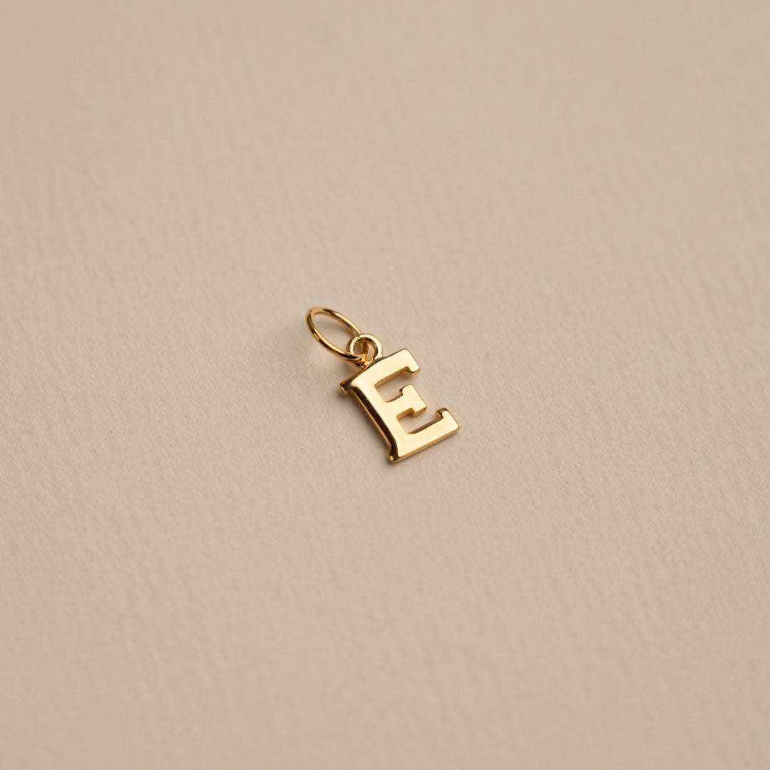 Sabrina - Letter Gold Pendant