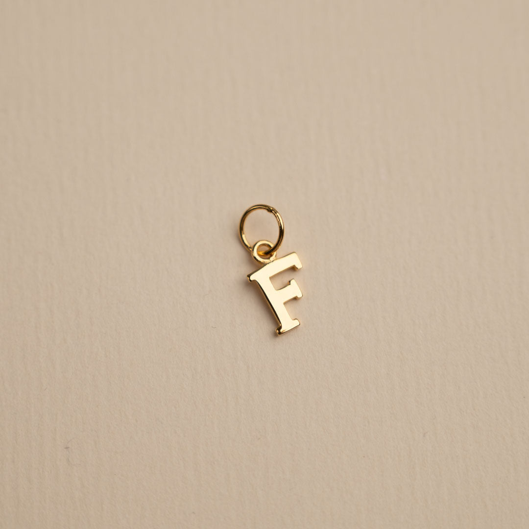 Sabrina - Letter Gold Pendant