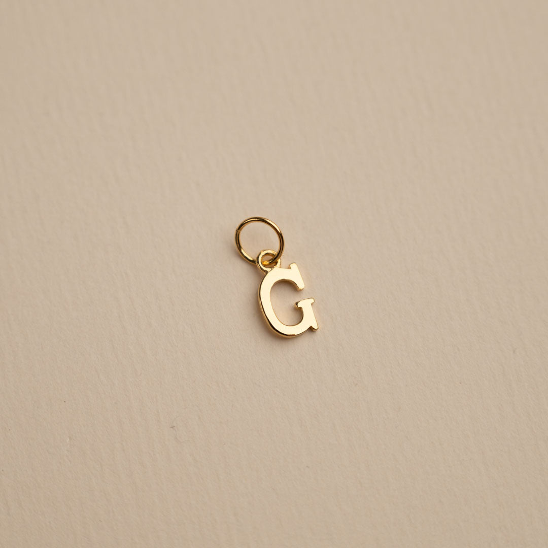 Sabrina - Letter Gold Pendant