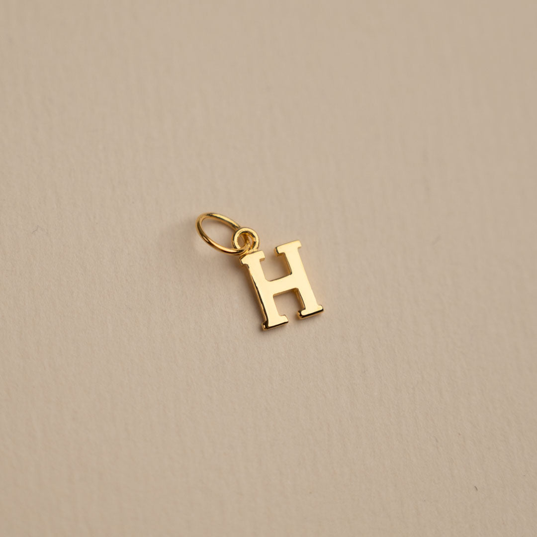 Sabrina - Letter Gold Pendant