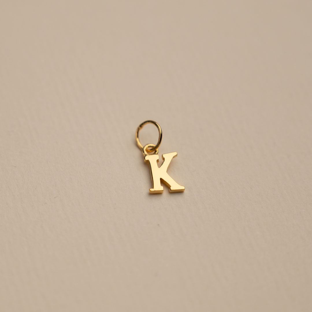 Sabrina - Letter Gold Pendant